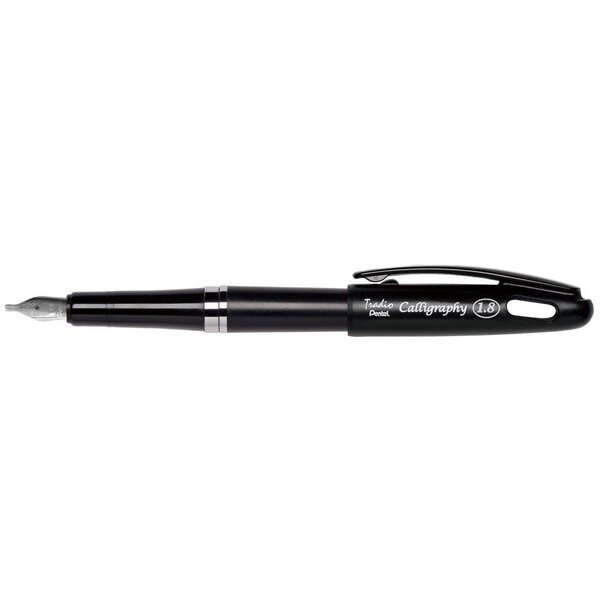 Stylo plume Tradio Calligraphy Pointe 1 8 mm Noir PENTEL