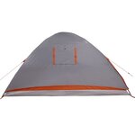 vidaXL Tente familiale à dôme 6 personnes gris imperméable