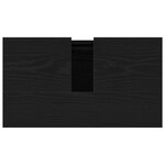 vidaXL Meuble Sous Lavabo Chêne Noir 58x33x60 cm Bois d'Ingénierie