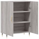 vidaXL Buffet sonoma gris 69 5x34x90 cm bois d'ingénierie