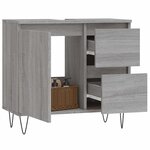 vidaXL Armoire de bain sonoma gris 65x33x60 cm bois d'ingénierie