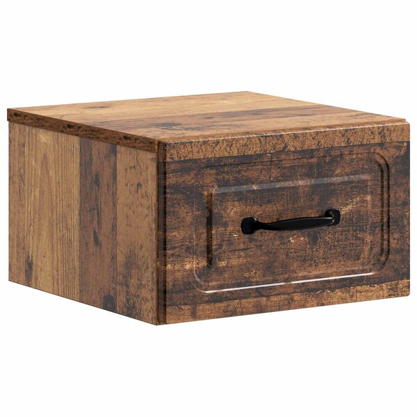 vidaXL Cabinet de chevet mural Bois ancien 34 5 x 33 x 20 cm