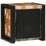 vidaXL Ensemble de mobilier de salle de bain avec étagère avec stockage avec porte 4 Pièces