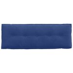 vidaXL Coussin de Dos Bleu police 140 x 50 cm Tissu en velours côtelé