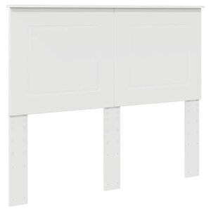 vidaXL Tête de lit avec tête de lit Blanc 120 cm Bois d'ingénierie
