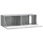 vidaXL Meuble TV mural Sonoma gris 98 x 31 x 30 cm Bois d'ingénierie