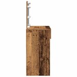 vidaXL Table de Toilette avec tiroir Bois ancien 100 x 40 x 120 cm