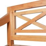 Banc banquette batavia 98 x 50 x 82 cm bois d'acajou massif marron clair 02_0011008