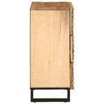vidaXL Buffet 60x34x75 cm bois de manguier massif brut