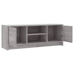 vidaXL Meuble TV sonoma gris 102x30x37 5 cm bois d'ingénierie