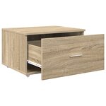 vidaXL Cabinet de tiroirs Chêne Sonoma Panneau d'aggloméré Moyen