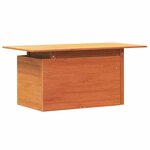 vidaXL Table de jardin cire marron 100x50x75 cm bois massif de pin