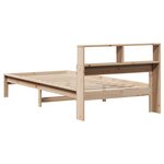 vidaXL Lit bibliothèque sans matelas 75x190 cm bois de pin massif
