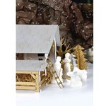 Crèche pré-découpée en carton à construire soi-même 29 x 19 x 14 cm