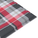 Vidaxl banc de jardin avec coussin 135 cm bois d'acacia massif gris