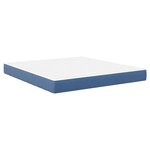 vidaXL Matelas de Lit avec matelas Bleu 180 x 200 cm tissu