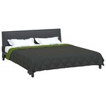 vidaXL Duvet d'été simple Vert et Anthracite 220 x 240 cm Microfibre