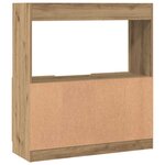 vidaXL Buffet haut chêne artisanal 92x33x100 cm bois d'ingénierie