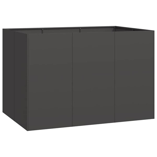 vidaXL Jardinière noir 120x80x80 cm acier