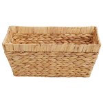 vidaXL Paniers de rangement 2 Pièces Naturel 38 x 28 x 15 cm