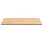 vidaXL Plan de travail de cuisine bois de chêne massif rectangulaire