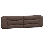 vidaXL Cadre de lit sans matelas Hvar marron 200x200 cm similicuir
