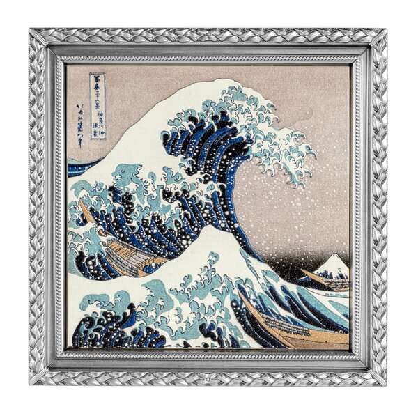 THE GREAT WAVE OF KANAGAWA 2 Once Argent & 33.5 Copper Monnaie 10000 Francs Chad 2022