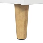 vidaXL Maison pour chat Blanc Brillant 51 x 30 x 52 cm