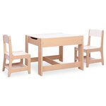 vidaXL Table pour enfants avec 2 chaises MDF