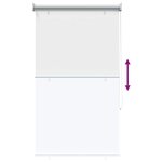 vidaXL Store enrouleur Protection UV Blanc 60 x 230 cm Polyester