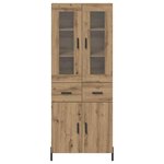 vidaXL Haut Armoire Montage mural Chêne artisanal 69 5 x 34 x 180 cm