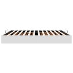 vidaXL Cadre de lit ottoman sans matelas blanc 200x200 cm similicuir