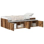 vidaXL Cadre de lit Bois Ancien 70 x 190 cm Bois d'ingénierie