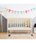 Lit évolutif bébé à barreaux bois vernis 60 x 120 cm