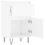 vidaXL Buffets 2 Pièces blanc brillant 40x35x70 cm bois d'ingénierie