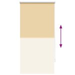 Store enrouleur occultant beige 60 x 120 cm