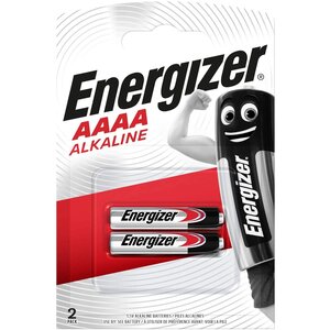 Blister de 2 Piles Alcaline LR61/E96 AAAA/MN2500 ENERGIZER