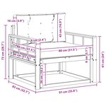 vidaXL Sofa de milieu extérieur Polyester Blanc