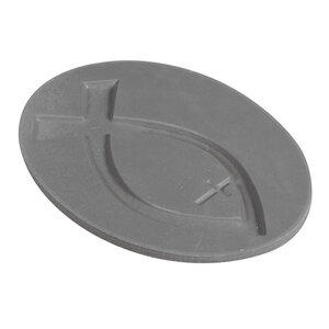 Label Poisson chrétien  5 2x3 7cm  1 pce