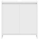 vidaXL Armoire de salle de bain Blanc 60x33x61 cm Bois d'ingénierie