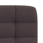 vidaXL Chaises à manger lot de 4 marron foncé tissu