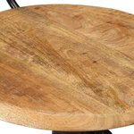 vidaXL Tabourets de bar lot de 2 bois massif de manguier