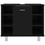 vidaXL Armoire de salle de bain Noir 60x32x53 5 cm Bois d'ingénierie