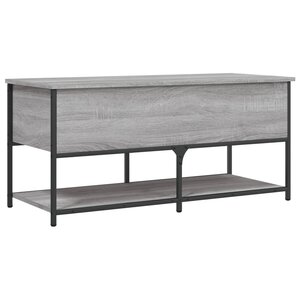 vidaXL Banc de rangement sonoma gris 100x42 5x47 cm bois d'ingénierie