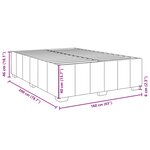 vidaXL Cadre de lit sans matelas gris clair 160x200 cm tissu