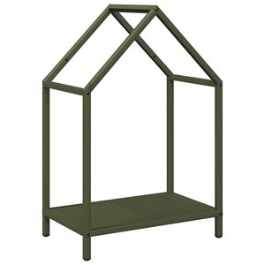 vidaXL Portant de bois chauffage vert olive 40x25x60 cm