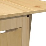 vidaXL Ensemble à manger papillon 5 Pièces Corona pliable cire marron pin