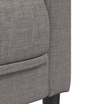 vidaXL Fauteuil taupe tissu