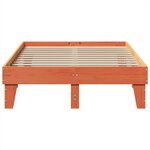 vidaXL Cadre de lit sans matelas cire marron 120x190cm bois pin massif