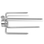 vidaXL Fourchettes de broche 2 Pièces Acier